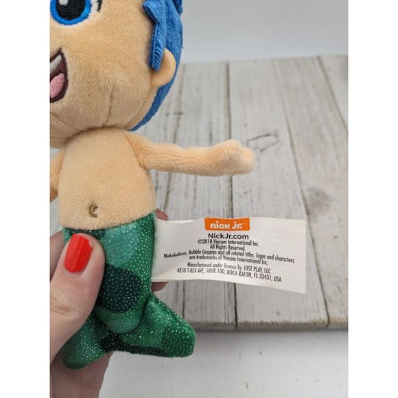 2018 Viacom Bubble Guppies Nick Jr. Plush Stuffed Animal Toy Doll Mermaid Gil - Picture 3 of 5